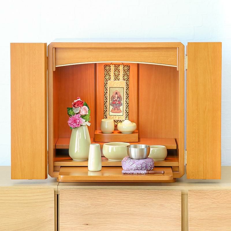 ミニ仏壇 モダン 「スピカ」モダン仏壇 家具調 おしゃれ ミニ