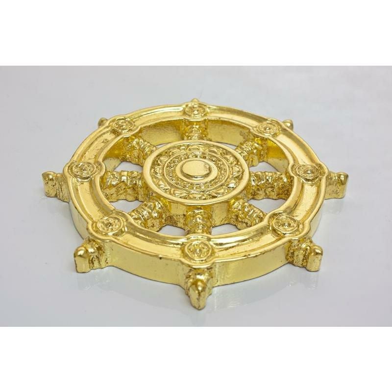 寺院用仏具 宗派紋（定紋）木製【輪宝】8寸(2209-0800) | 仏壇・位牌