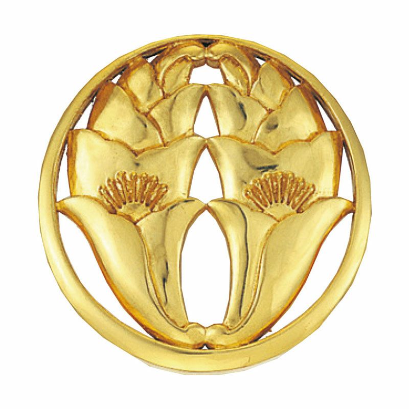 寺院用仏具 宗派紋（定紋）木製【月影杏葉（つきかげぎょうよう）】1尺