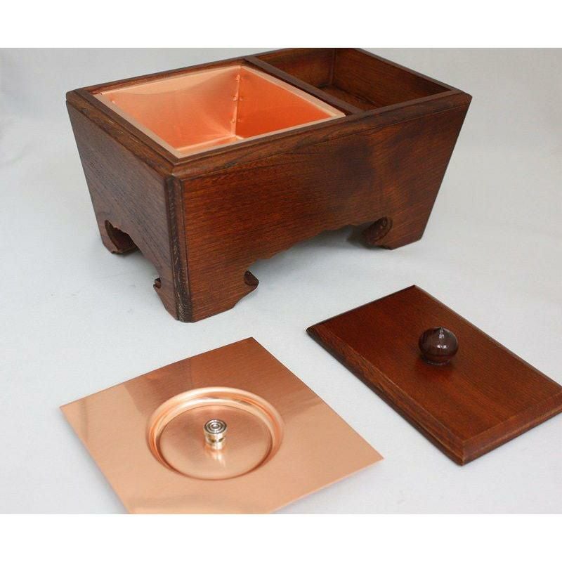 木製角香炉 8寸 オトシ蓋付 栓(2521-0800) | 仏壇・位牌・神棚のなー