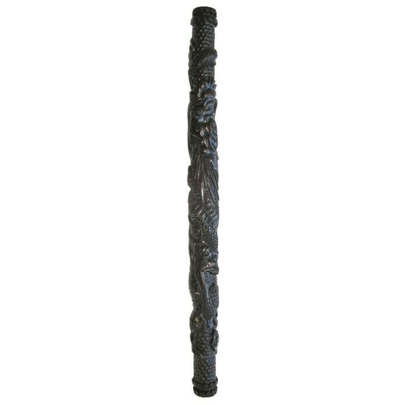 払子柄 龍彫り黒檀 （5102-1400） | 仏壇・位牌・神棚のなーむくま