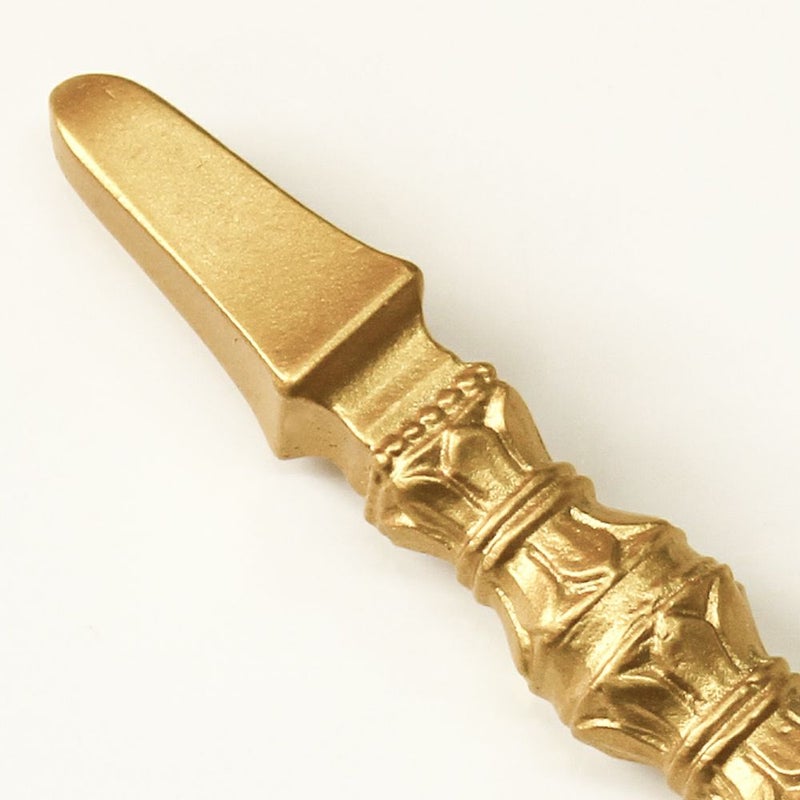国産 独鈷 長さ9.2cm（合金製） 前具 密教法具 杵形 寺院ギフト用 金剛 