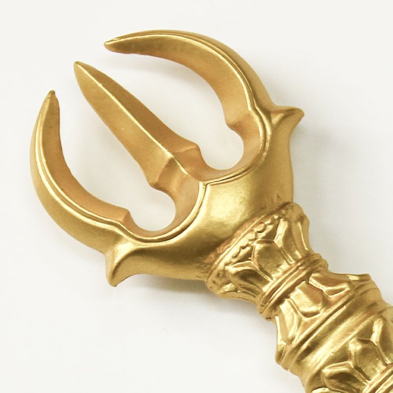 国産 三鈷 長さ9.2cm（合金製） 前具 密教法具 杵形 寺院ギフト用 金剛 