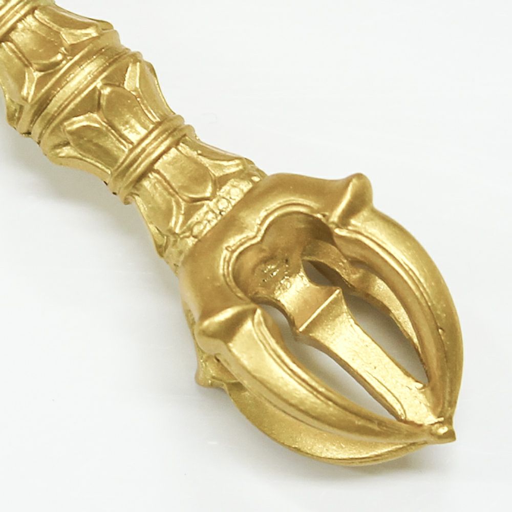 国産 五鈷 長さ9.2cm（合金製） 前具 密教法具 杵形 寺院ギフト用 金剛