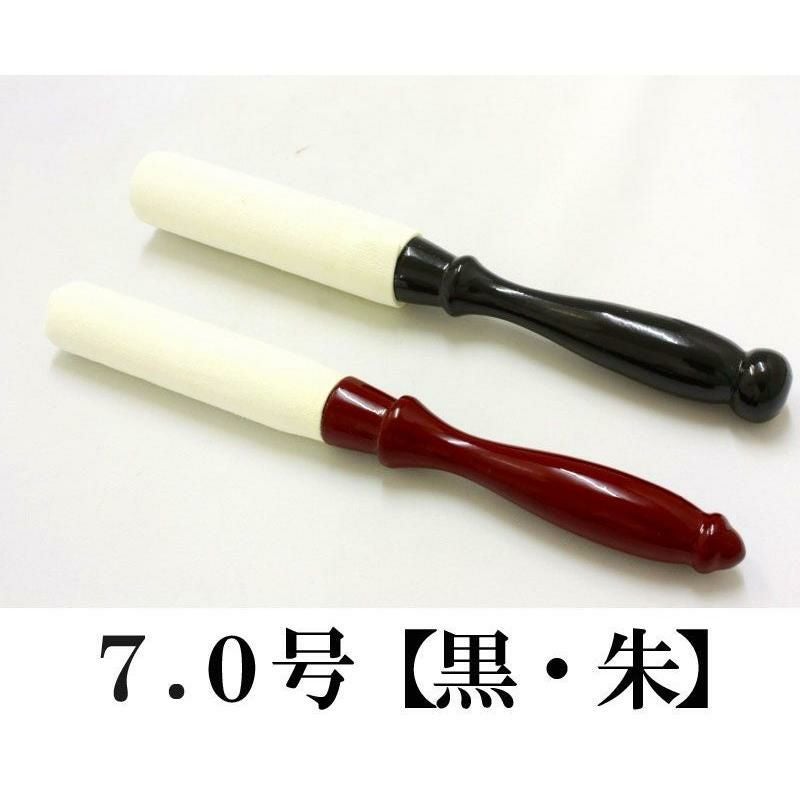 りん棒】 白皮金撥 【黒or朱】 7.0号（7寸） リン棒 おりん | 仏壇
