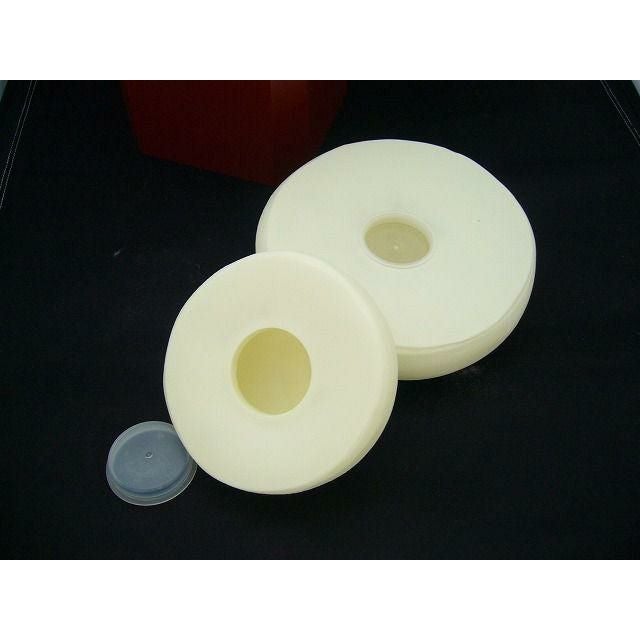 お鏡餅 樹脂製 小サイズ（一升重ね）【白】 キャップ付き（4800-0100