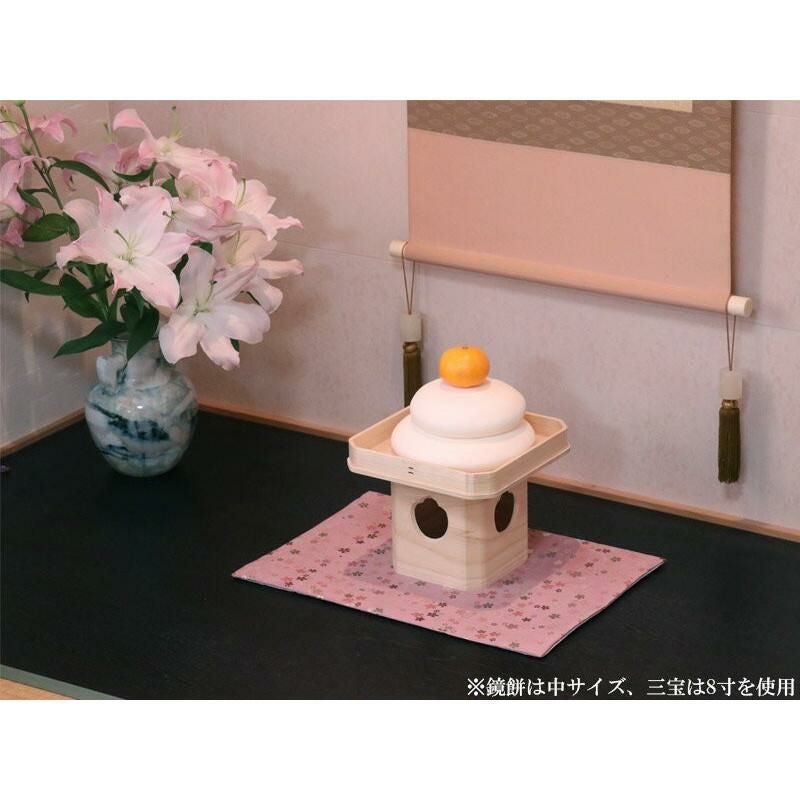 お鏡餅 樹脂製 小サイズ（一升重ね）【白】 キャップ付き（4800-0100