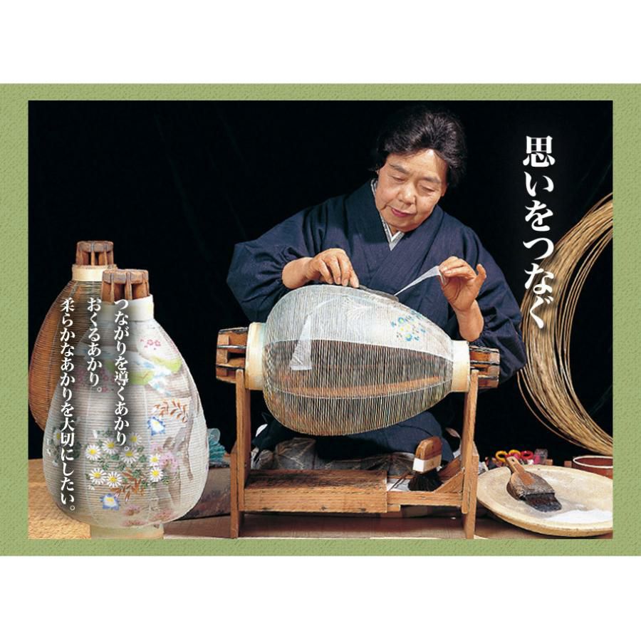 盆提灯 別上 柾 白紋天 No.60 (岐阜提灯 LED 初盆用)/盆ちょうちん