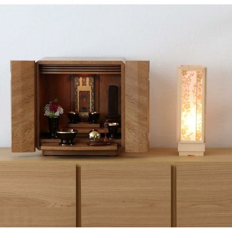 盆提灯 美濃和紙 風雅 花唐草 小 m34579 ／ 盆ちょうちん 灯燈 初盆