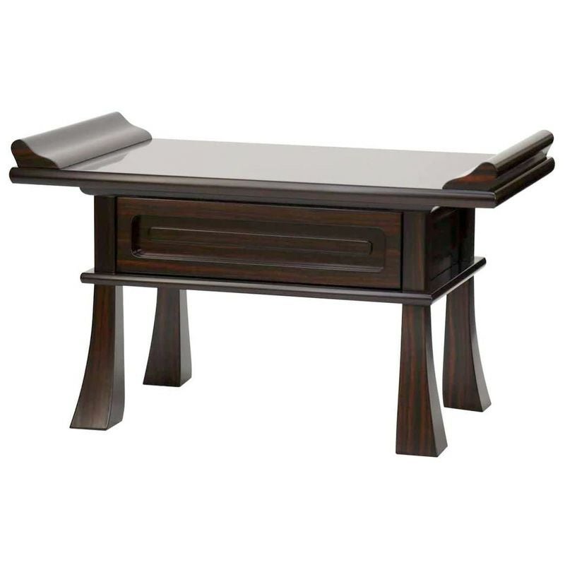 経机 紫檀調・黒檀調・ケヤキ調 16号 幅48cm 仏具 仏壇用机 仏前机