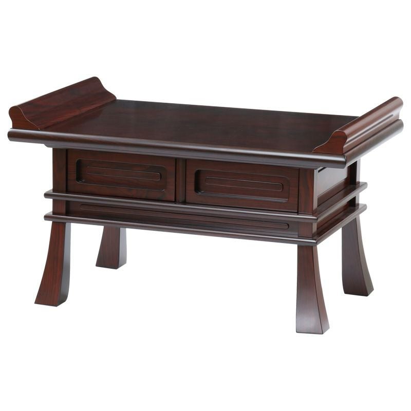 経机 紫檀調・黒檀調 25号 幅75cm お供え机 御供物台 仏前 お葬式 葬儀