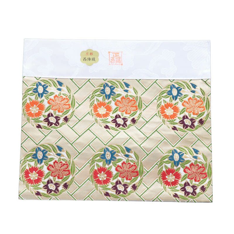 アウトレット】冬用 打ち敷 No.29 四角 尺0(幅32cm) 正絹金通 上 角打