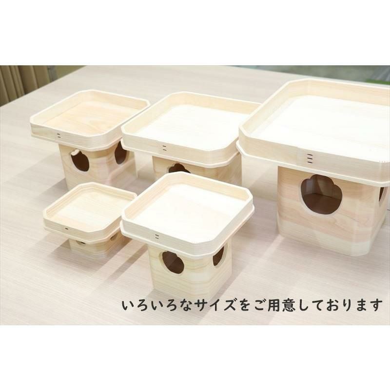 三宝 7寸 （ひのき） 神棚 神具 鏡餅 御供 祭壇 供物台 三方 お札