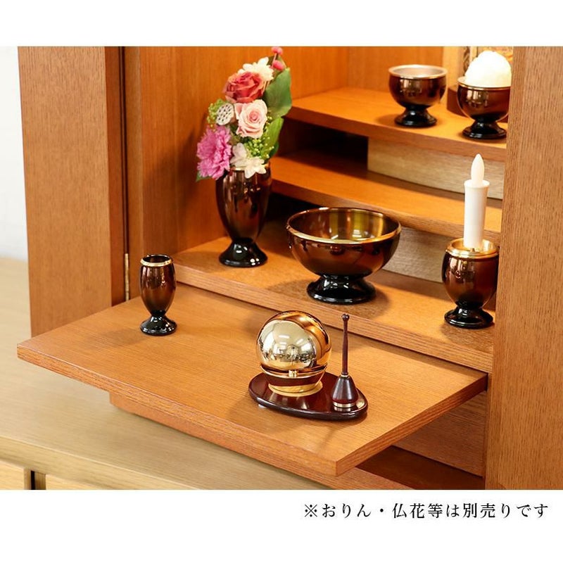 仏具 6点セット 真鍮製仏具「流星」3寸 六具足 モダン 香炉 火立て 