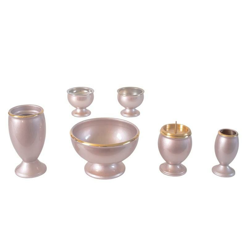 仏具 6点セット 真鍮製仏具「流星」3寸 六具足 モダン 香炉 火立て