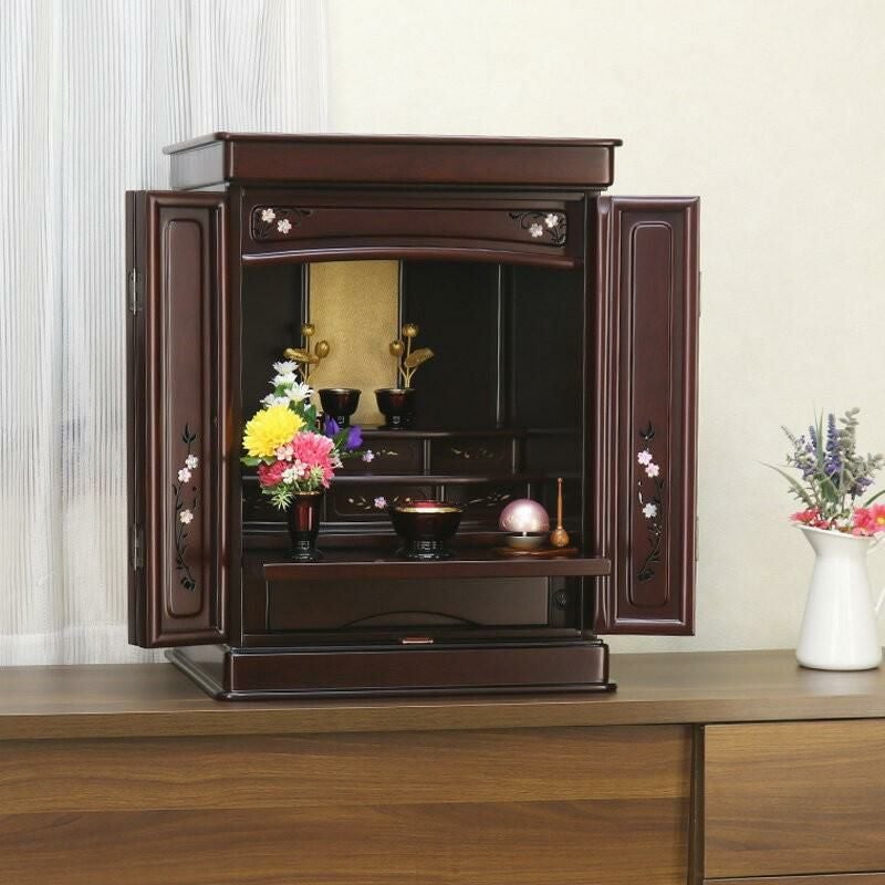 唐木仏壇 「さくら18号」紫檀 黒檀 仏壇 モダン ミニ | 仏壇・位牌