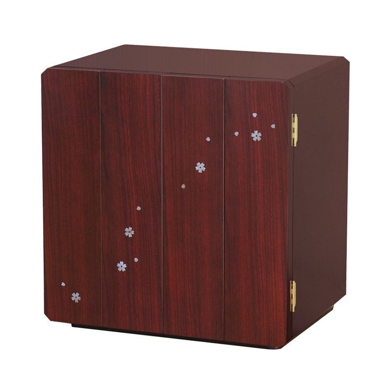 ミニ仏壇 「スピカ 桜のラデン入り」 螺鈿 桜 モダン 家具調 おしゃれ