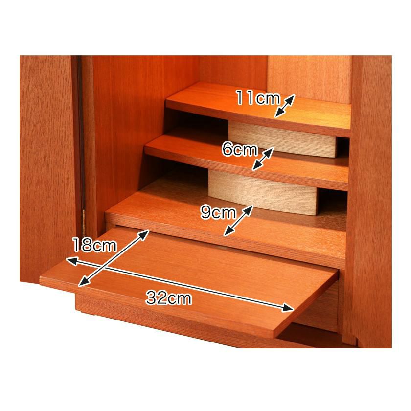 上置き仏壇 「ラピス18号」 モダン ミニ 上置きコンパクト | 仏壇