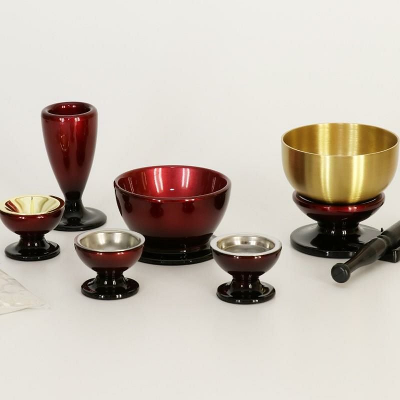 仏具 6点セット 「このはな」(小) 5具足＋おりんセット モダン 仏壇 花