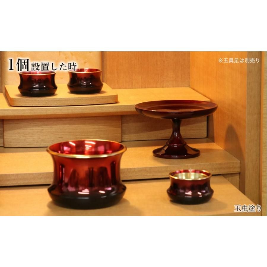 家具調高月 3寸（1個販売です）木製高月 ダーク塗 ライト塗 玉虫塗り