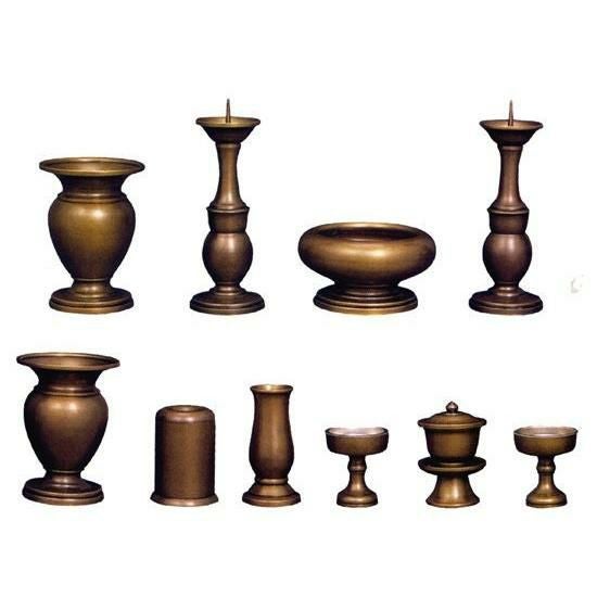 仏具 セット 【十一具足】 天祥型 鍋長色 4寸/高級 仏壇仏具 | 仏壇