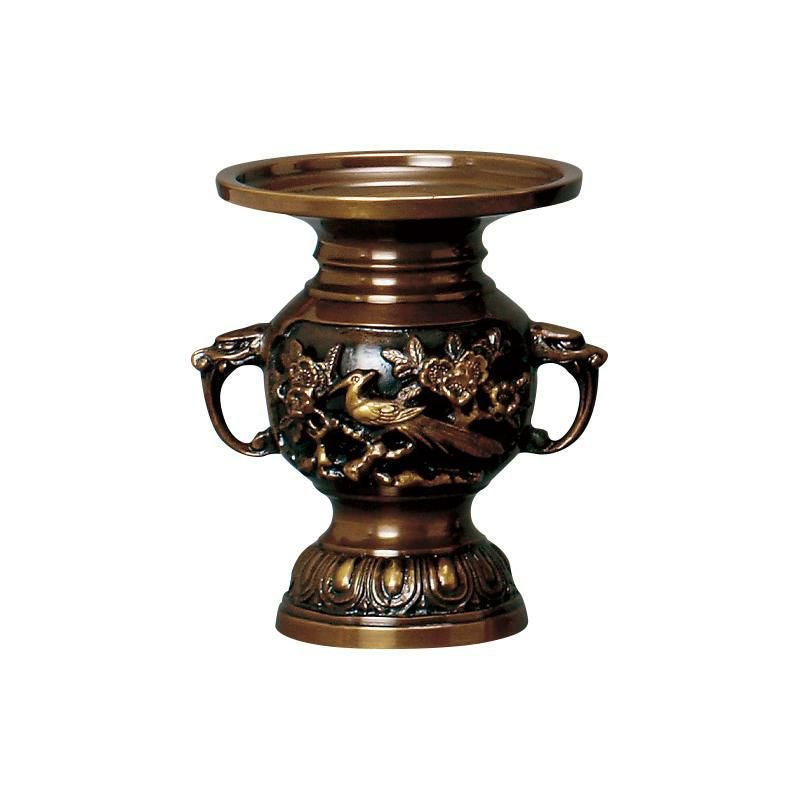 仏具 セット 【八具足】 張瑞鳥模様 上目京色 4寸 / 高級 仏壇仏具