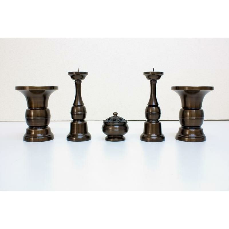 仏具 セット 【十一具足】 天祥型 鍋長色 3.5寸/高級 仏壇仏具 | 仏壇