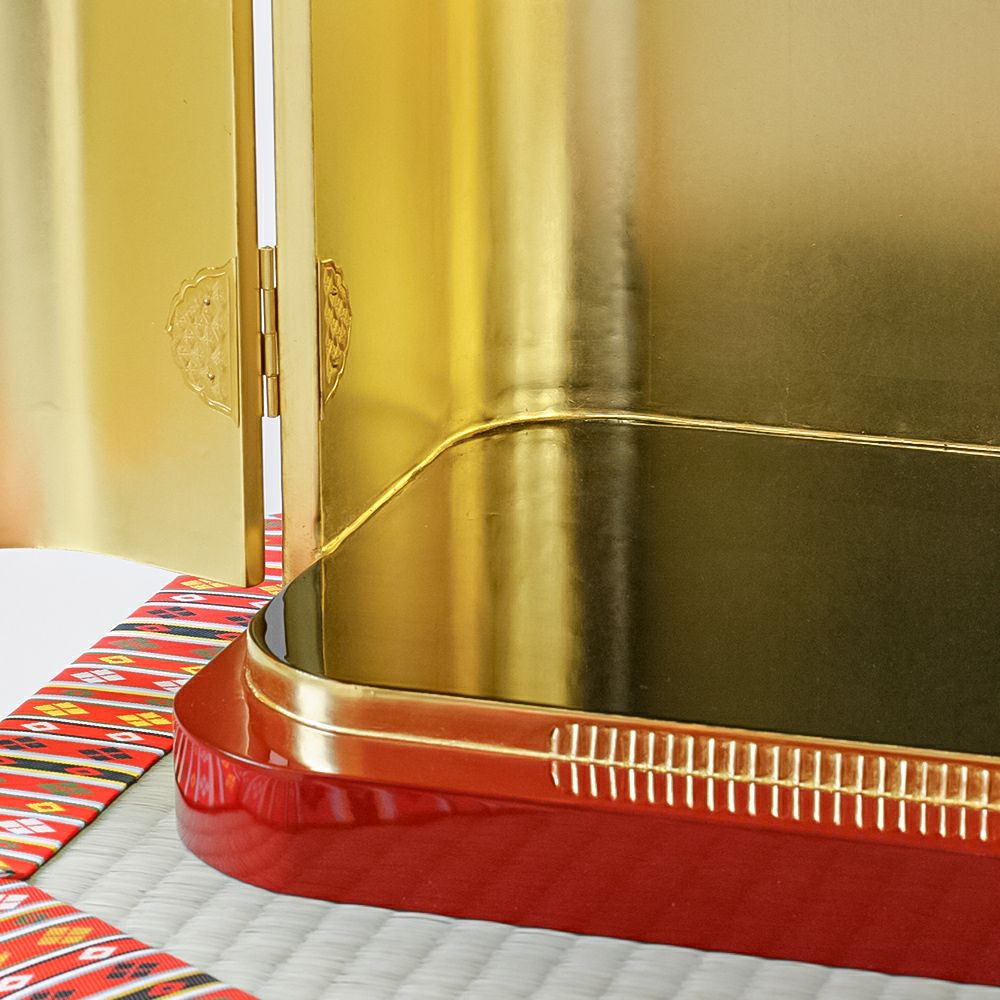 丸厨子 手作り高級厨子「幅広」5号 黒塗り 朱塗り 純木製 仏像 位牌