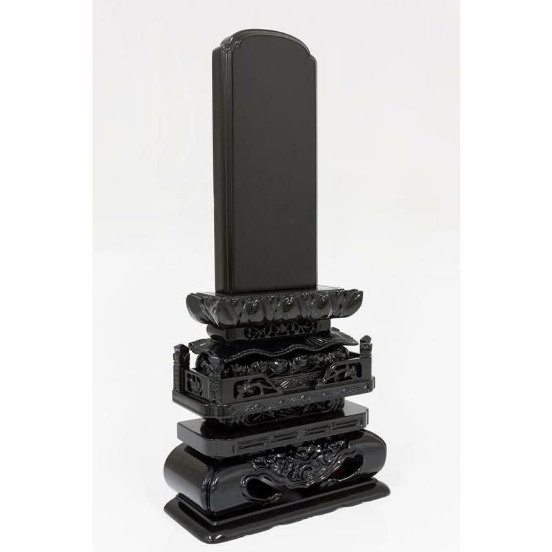 唐木位牌 黒壇 紫壇 「切高欄(きりこうらん)」 4.0寸・4.5寸・5.0寸