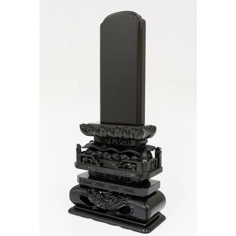 唐木位牌 黒壇 紫壇 「切高欄(きりこうらん)」 4.0寸・4.5寸・5.0寸