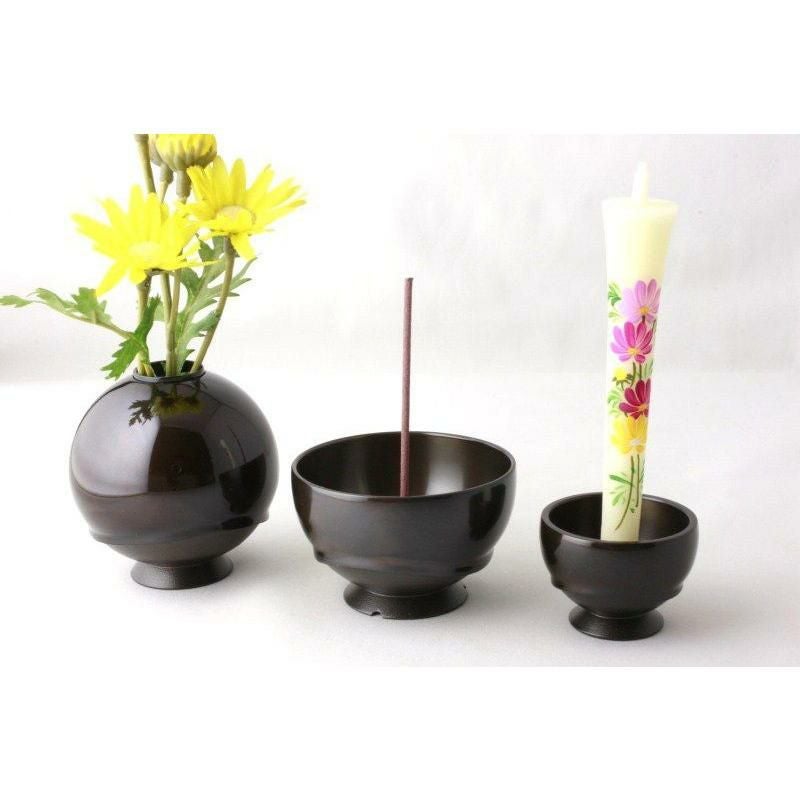 仏具 3点セット 高岡銅器仏具 「游 (ゆう)」 3具足 真鍮製 モダン 仏壇