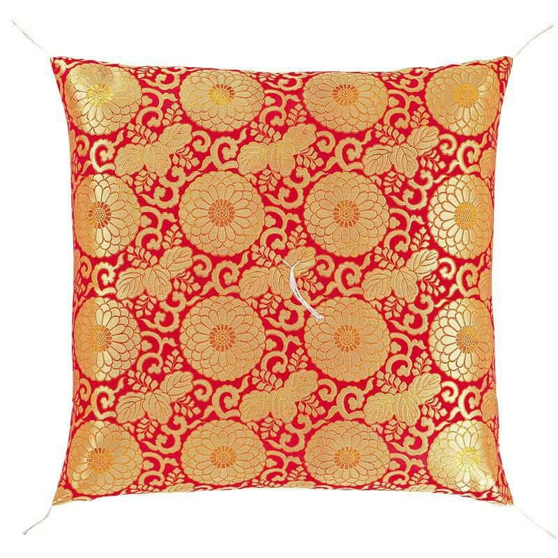 仏壇 座布団 御前座布団 「新金通 赤」 No.44 金襴/仏間用 仏前 お寺様