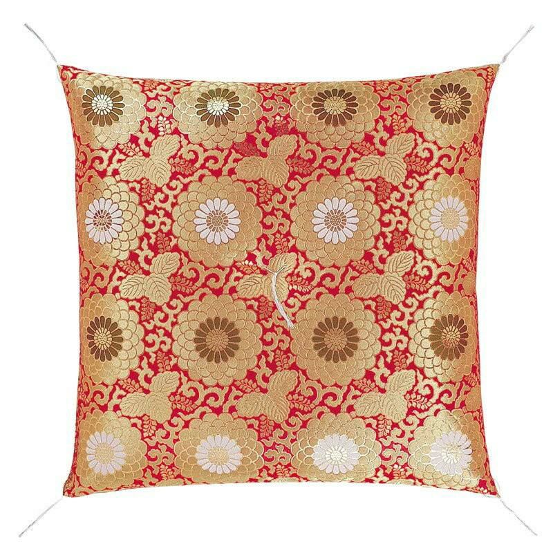 仏壇 座布団 御前座布団 「新金通 赤」 No.44 金襴/仏間用 仏前 お寺様