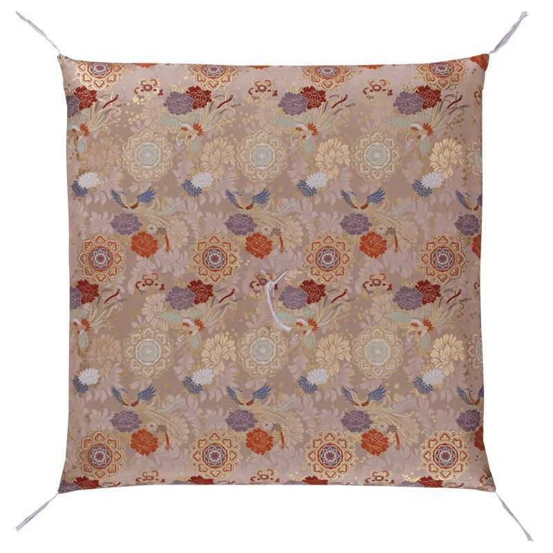 国産・御前座布団 「蓮華・紫」 新金通 住職用 お寺様用 仏前用 金襴