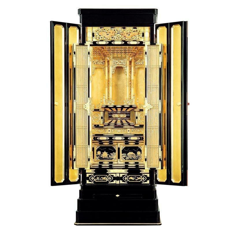 浄土真宗本願寺派用金仏壇 「神楽・西」18号 （317-4） 幅63cm | 仏壇
