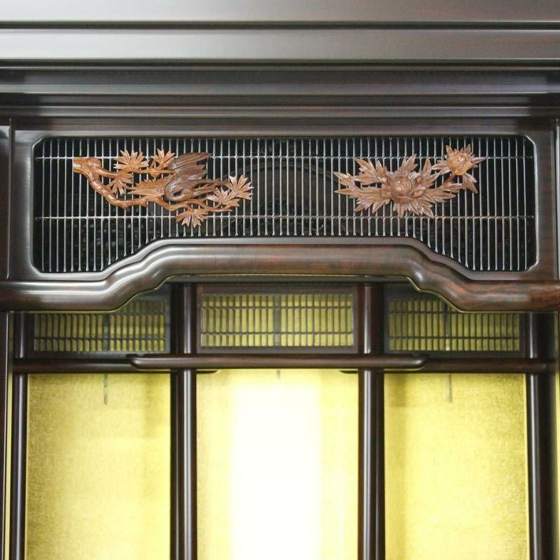 高級唐木仏壇「洛陽」（らくよう） 18号 紫檀材 幅61.5cm | 仏壇・位牌