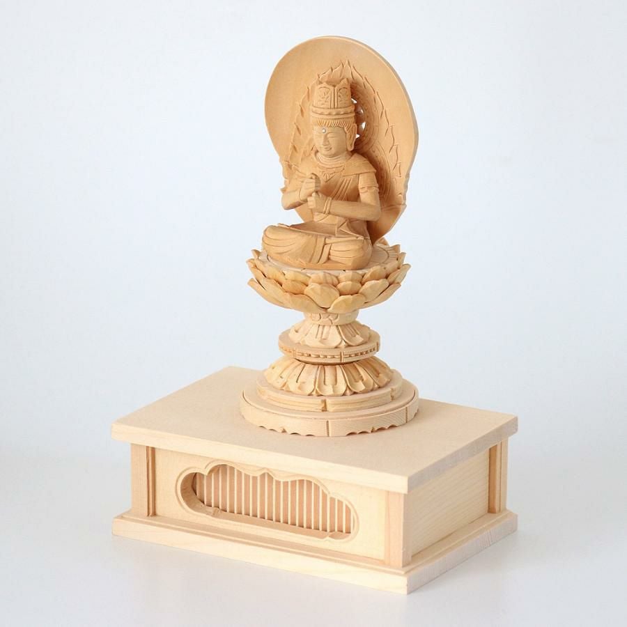 桧木製 四角仏像台【小サイズ】幅10cm お位牌 | 仏壇・位牌・神棚の