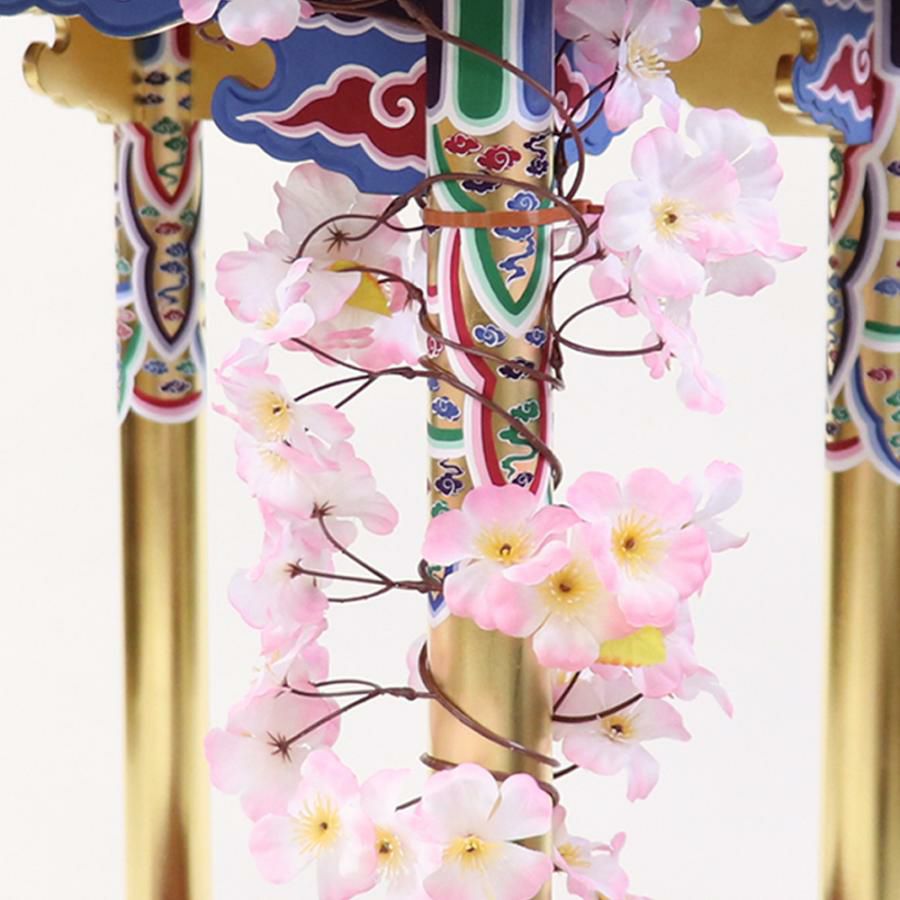 花御堂 1.5尺 3点セット（本体＋屋根用・柱用花飾り） 花祭り仏具 灌佛