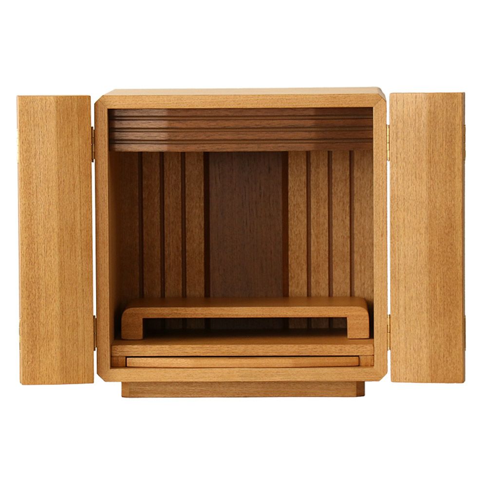 仏壇「クルミタモセット」14号 仏壇仏具セット ミニ モダン おしゃれ