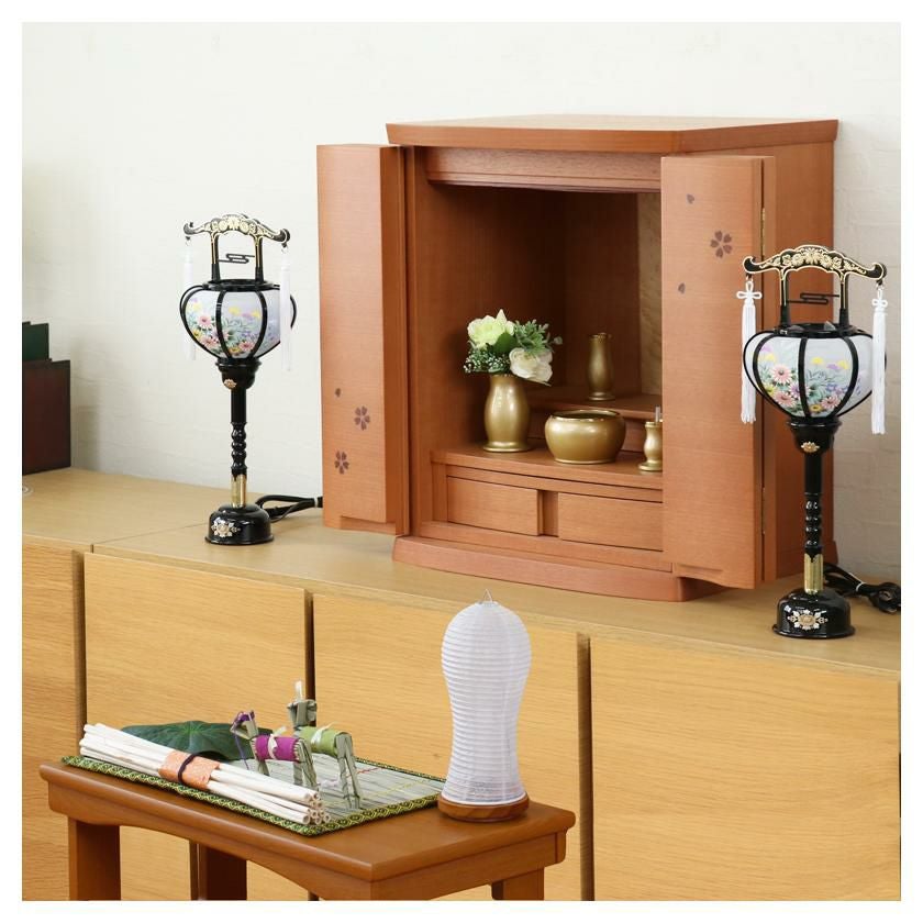 初盆セット 新盆セット 白紋天+霊前灯+まこもセット【初盆・新盆 3点