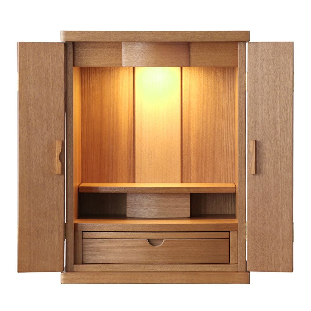 モダンミニ仏壇 「マロン20号」（本体のみ）/家具調仏壇 コンパクト