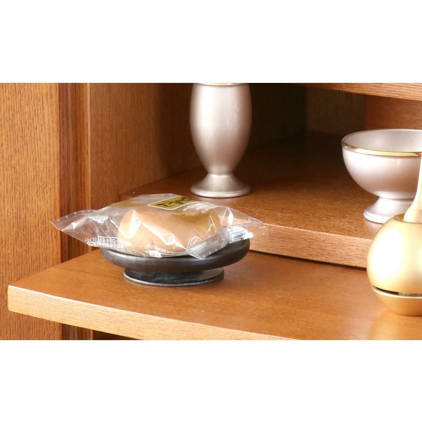 竹製 供物台 3.0寸【丸形・小サイズ】 お供え台 お盆飾り お供え物 四