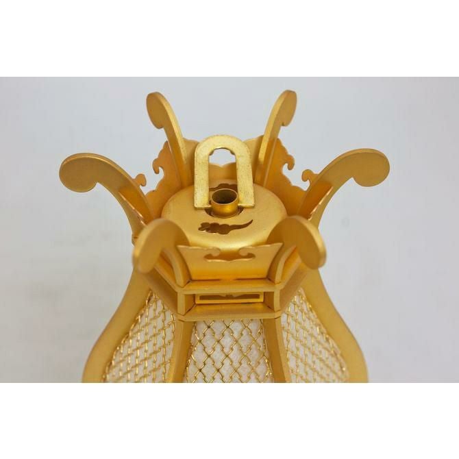 灯籠     利休(品名) 吊灯籠(吊り灯篭) 真鍮 利休型（利久形） 中 直径 8cm 1対 [消し