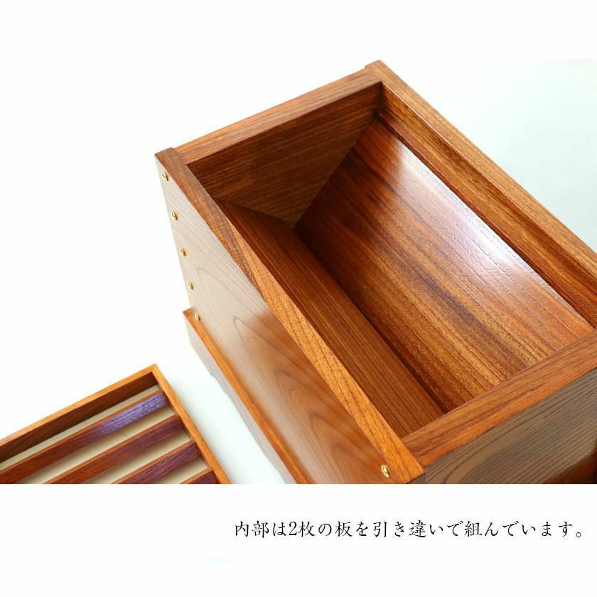 ケヤキ製 箱型賽銭箱 1尺2寸（幅36cm） 日本製 国産 寺院 社寺 神社
