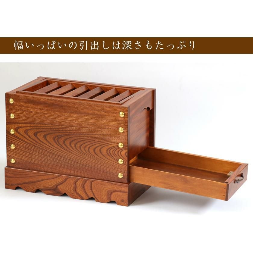 ケヤキ製 箱型賽銭箱 1尺2寸（幅36cm） 日本製 国産 寺院 社寺 神社
