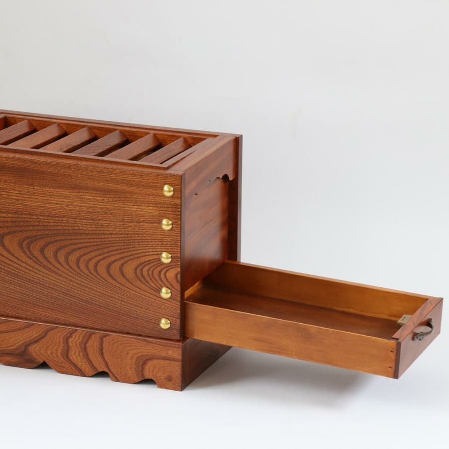 ケヤキ製 賽銭箱 1尺5寸（幅46cm） 日本製 国産 寺院 社寺 神社