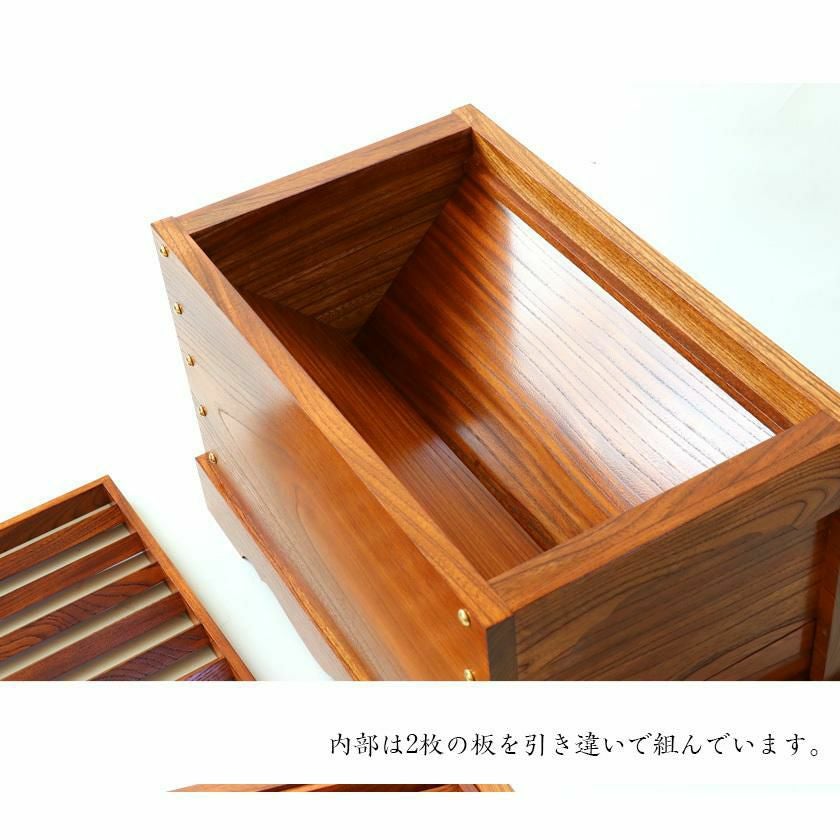 ケヤキ製 賽銭箱 2尺（幅60cm） 日本製 国産 寺院 社寺 神社 さいせん