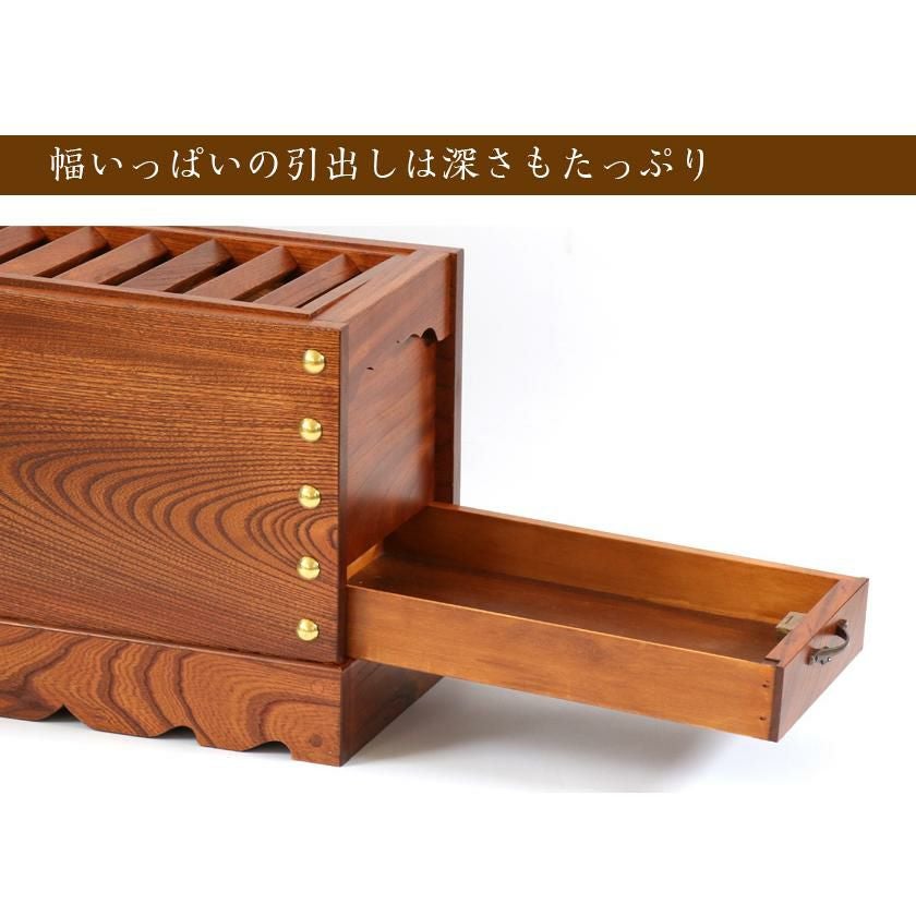 ケヤキ製 箱型賽銭箱 2尺（幅60cm） 日本製 国産 寺院 社寺 神社