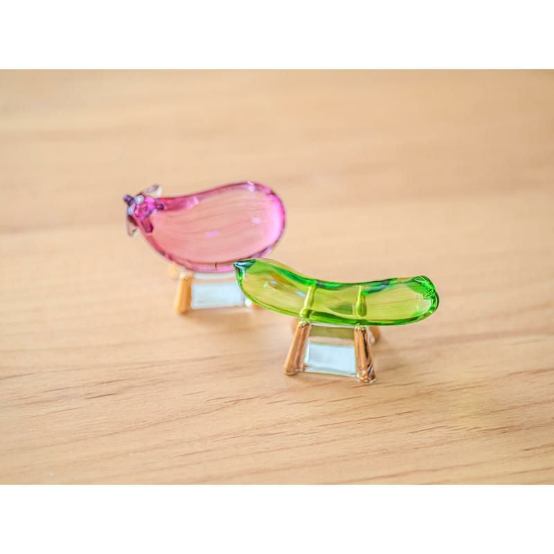 【希少】ハリセンボン剥製 魔除 提灯 吊り飾り 料亭和食 縁起物 開運 美品① お盆飾り クリスタル精霊馬 (57-1) ガラス 牛 茄子 胡瓜 精霊棚 盆提灯