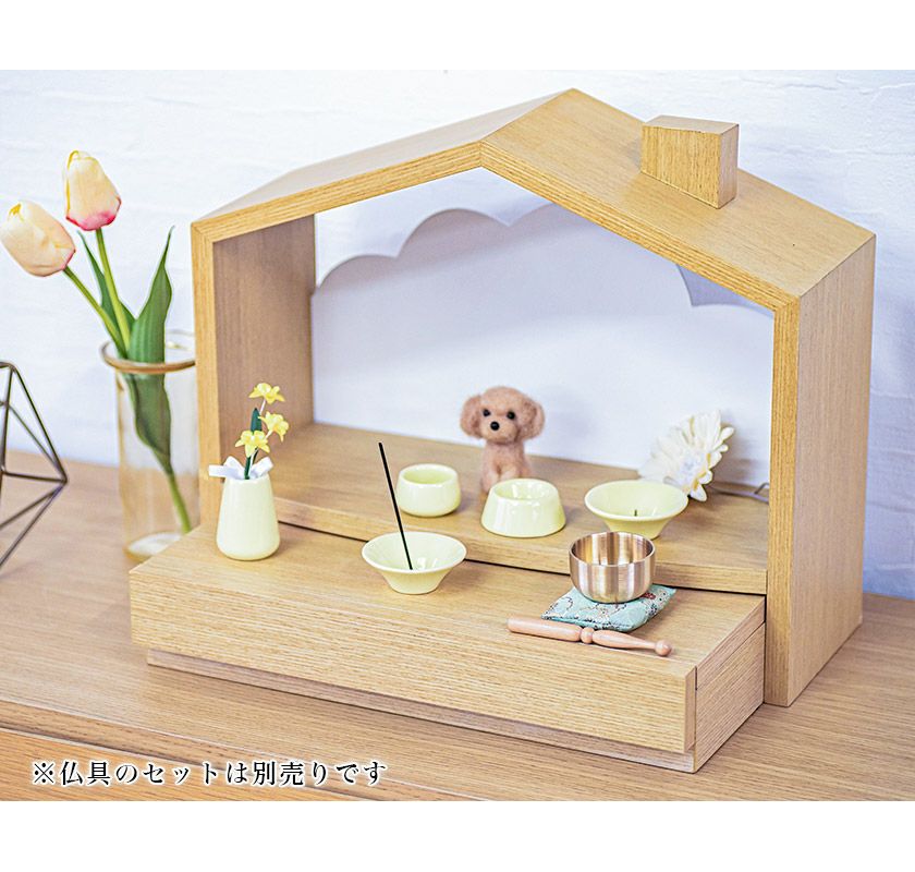 ペット仏具 おりん座布団3点セット(りん+りん棒+座布団) 真鍮製